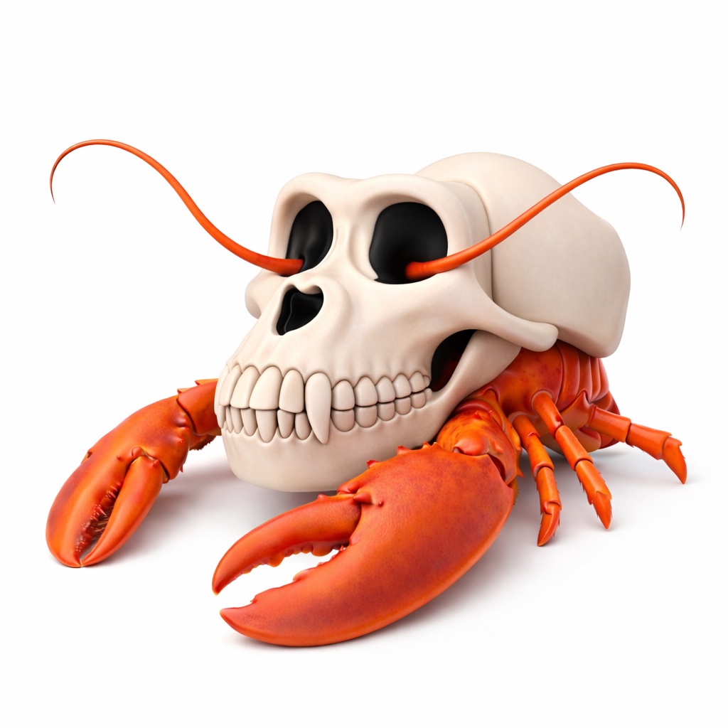Lobster skull creature